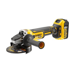 Dewalt 18V  / 100mm XR Li-ion Cordless Angle Grinder With Brushless Slide MAG Kit with 2x5.0Ah Batteries, DCG405P2-IN