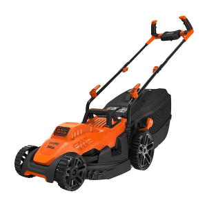 Black+Decker 34cm 1400W Rotary Lawnmower With Ergonomic Handle Design, BEMW461BH-GB