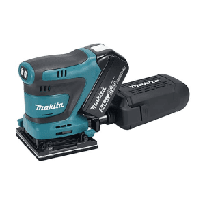 Makita 18V LXT Li-ion 1/4 Sheet Cordless Finishing Sander with Rapid Charger & 2 Pcs 5.0Ah Batteries, DBO480RTJ