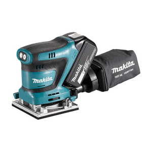 Makita 18V LXT 1/4 Sheet Cordless Finishing Sander with Rapid Charger & 2 Pcs 5.0Ah Batteries, DBO482RTJ