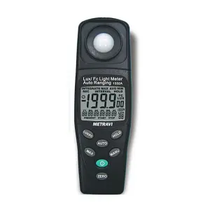 Metravi 0 - 20000 FC Auto Ranging Digital Lux Meter (Measures In Lux & In Foot Candle), 1332A