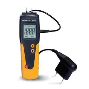 Metravi 6% - 100% Measuring Range Pin Type Digital Wood Testing Moisture Meter With Eight Moisture Calibrating Scales, MM-5