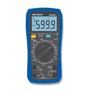 Metravi 6000 Counts / 1000V Digital TRMS Multimeter, 6030A+
