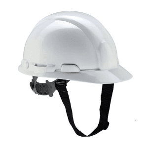 Udyogi Proton 4000 Series Helmet With Textile Suspension & Slip Fit Adjustment (White), Proton 4001L