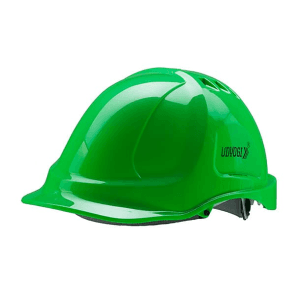 Udyogi Fusion 6000 Series Helmet With Plastic Suspension & Ratchet Fit Adjustment (Green), Fusion 6001LRX