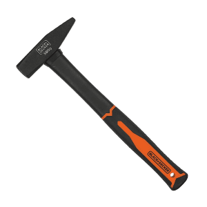 Black+Decker 500 Gms Metal Fiberglass Handle Din Hammer, BDHT51395