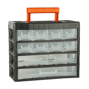 Black+Decker 11 Drawers Medium Portable Cabinet For Multi-Purpose Home / Tool Storage With Carry Handle, BDST73828-8