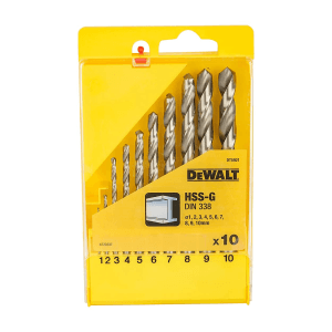Dewalt 10 Pcs HSS-G Metal Drill Bit Set, DT5921-QZ