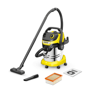 Karcher 25 Litre / 1100W WD5 S V-25/5/22 Wet & Dry Vacuum Cleaner (Stainless Steel), 1.628-350.0