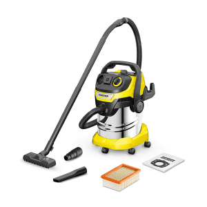 Karcher 25 Litre / 1100W WD5 P S V-25/5/22 Wet & Dry Vacuum Cleaner (Stainless Steel), 1.628-356.0