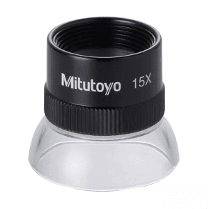 Mitutoyo 15X Magnification Clear Loupe, 183-312
