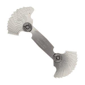 Mitutoyo 4 - 42 TPI / 30 Leaves Whitworth Screw Pitch Gauge, 188-101