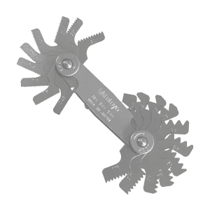 Mitutoyo 0.35 - 6 mm / 22 Leaves Metric Screw Pitch Gauge, 188-130