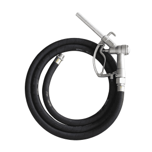 Groz 3/4 Inch Fuel Dispensing Kit With 3 Mtr Anti Static Rubber Hose fitted With Manual Fuel Control Nozzle, FDK/3/3-4/N
