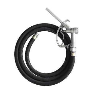 Groz 1 Inch Fuel Dispensing Kit With 3 Mtr Anti Static Rubber Hose fitted With Manual Fuel Control Nozzle, FDK/3/0-1/N