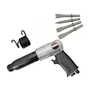 Sumake 250 mm Air Hammer with 4 Pcs Chisels (Round Shank), ST-2330/R