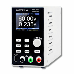 Metravi 0 – 60V / 0 – 5A Programmable DC Regulated Power Supply (Single Output), PRPS-6005A