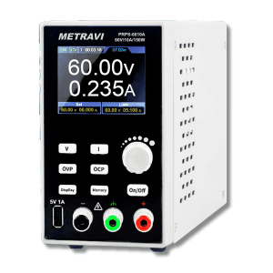 Metravi 0 – 60V / 0 – 10A Programmable DC Regulated Power Supply (Single Output), PRPS-6010A