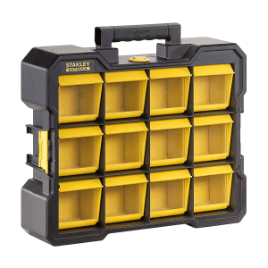 Stanley 18 Inch FatMax Portable Flip Bin Organizer With 7 Kg Load Capacity, FMST81077-1