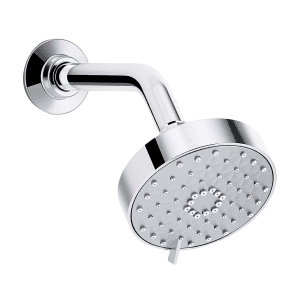 Kohler Awaken Geometric Multi Mode Shower Head With Shower Arm In Polished Chrome Finish, K-72419IN-CP