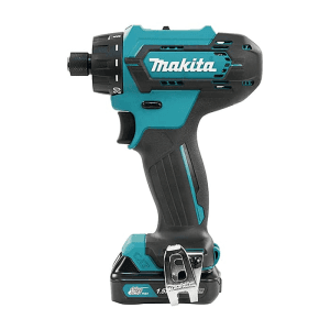 Makita 12V max CXT Cordless 6.35 mm (1/4") Drill Driver with Standard Charger & 2 Pcs 1.5Ah Batteries, DF033DWYE