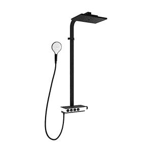 Kohler Urbanity Thermostatic 3-Way Shower Column With Multifunction Showerhead In Matte Black Finish, K-23861T-9-BL