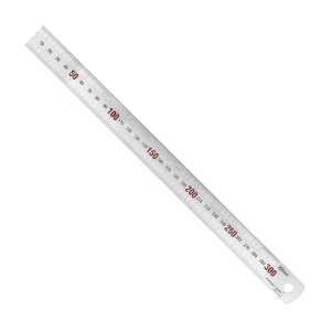 Kristeel 150 mm / 6 inch Steel Rule With Chrome Finish & Red Marking, 101 A