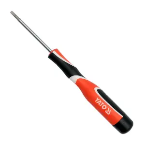 Yato 50 mm (Blade Length) x 2.4 mm (Blade Dia) Precision Flat Screwdriver, YT-25807