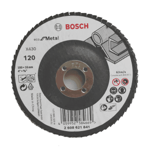 Bosch 100 mm / 36 Grit X430 Eco For Flap Disc, 2 608 621 838