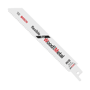 Bosch 150 mm Reciprocating Saw Blades Flexible For Wood & Metal (S 922 HF), 2 608 656 039