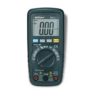 Metravi 3-1/2 Digits / 1000V Fully Protected Digital Auto-Ranging Multimeter, 901-I