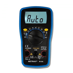 Metravi 5999 Counts / 600 V AC / DC Non Contact Voltage Detection Digital Multimeter, XB-33A