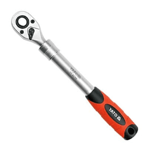 Yato 1/2 Inch Sq Drive Telescopic Quick Release Ratchet Handle, YT-0299