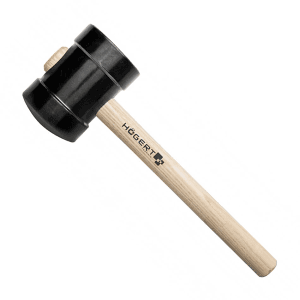 Hogert 800 Gms Rubber Mallet With Wooden Handle, HT3B045