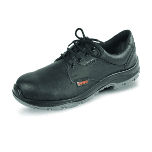 Udyogi Tango Series Micro Fibre Barton Grain Print Safety Shoes - Steel Toe (Black), TANGO DD MF