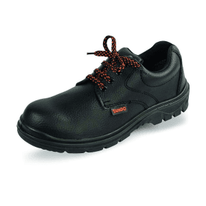 Udyogi Tango Series SD Micro Fibre Barton Grain Print Safety Shoes - Steel Toe (Black), TANGO EX MF