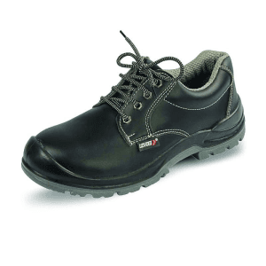 Udyogi EDGE Series Micro Fibre Plain CG Safety Shoes - Steel Toe (Black), EDGE DD MF