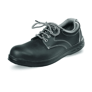 Udyogi EDGE Series Micro Fibre Safety Shoes - Steel Toe (Black), EDGE MF BLK