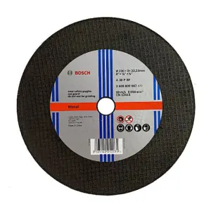 Bosch 230 x 3.0 mm Cutting Discs Standard For Metal (Pack of 25 Pcs), 2 608 600 667 