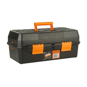 Black+Decker 17 Inch Plastic Cantilever Tool Box With Inner Transparent Lid, BST81541