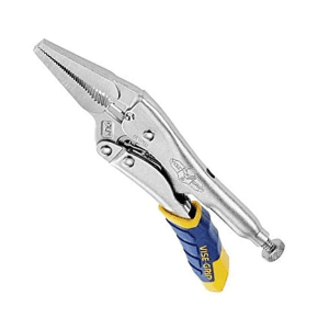 Irwin 6 inch / 150 mm Steel Fast Release Long Nose Straight Jaw Locking Plier, T14T