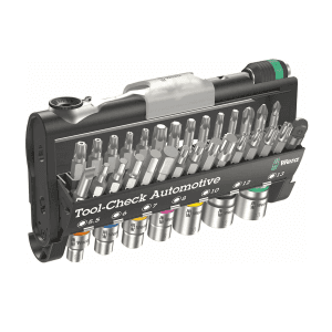 Wera 38 Pcs 1/4 Inch Sq. Drive Tool-Check Automotive 1, 05200995001 