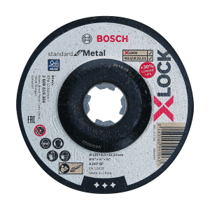 Bosch 125 x 6 mm T27 X-LOCK Standard For Metal Depressed Grinding (Pack of 10 Pcs), 2 608 619 366