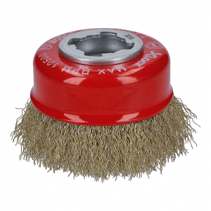 Bosch 75 mm Dia. X-LOCK Cup Brush Crimped Brass Brushes, 2 608 620 730