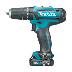 Makita 12V max CXT Li-ion 10 mm (3/8") Cordless Hammer Drill Driver with Charger & 2 Pcs 1.5Ah Batteries, HP331DWYE