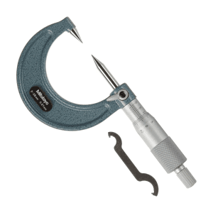 Mitutoyo 0 - 25 mm / 30 Degree Point Micrometer with Carbide Tip, 112-213