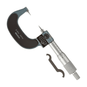 Mitutoyo 0 - 25 mm / 30 Degree Mechanical Counter Point Micrometer, 142-201