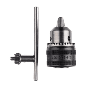 HiKoki 3/8" - 24 UNF 1.5 - 10 mm Capacity Key Type Drill Chuck With Chuck Wrench, 401508Z