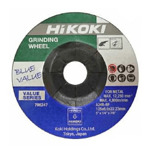 HiKoki 125 x 6 x 22.23 mm Grinding Wheel (Pack of 25 Pcs), 796247