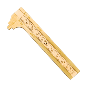 Kristeel 100 mm / 4 inch Brass Caliper Gauge, 1504-CG-4